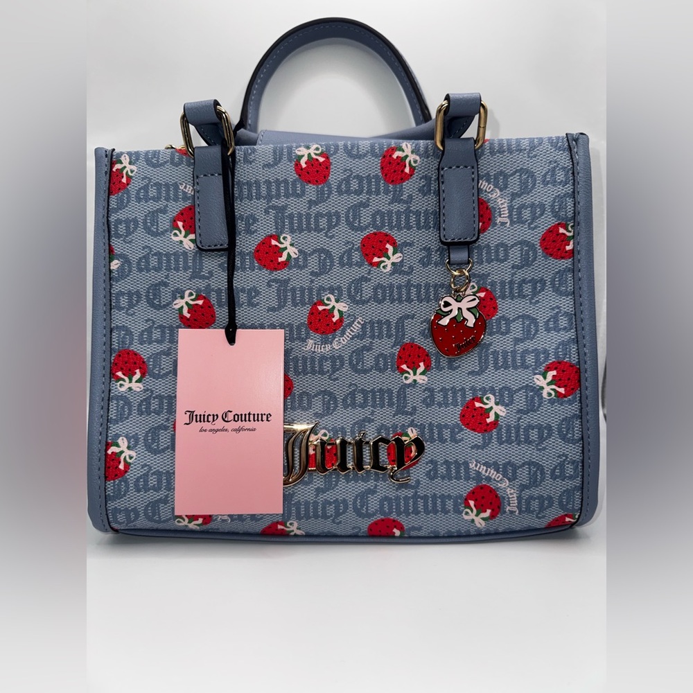Juicy Couture Berry Sweet Mini Bag NWT Blue/Red
